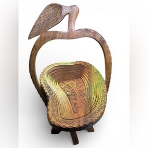 Handcrafted Wooden Fruit Bowl